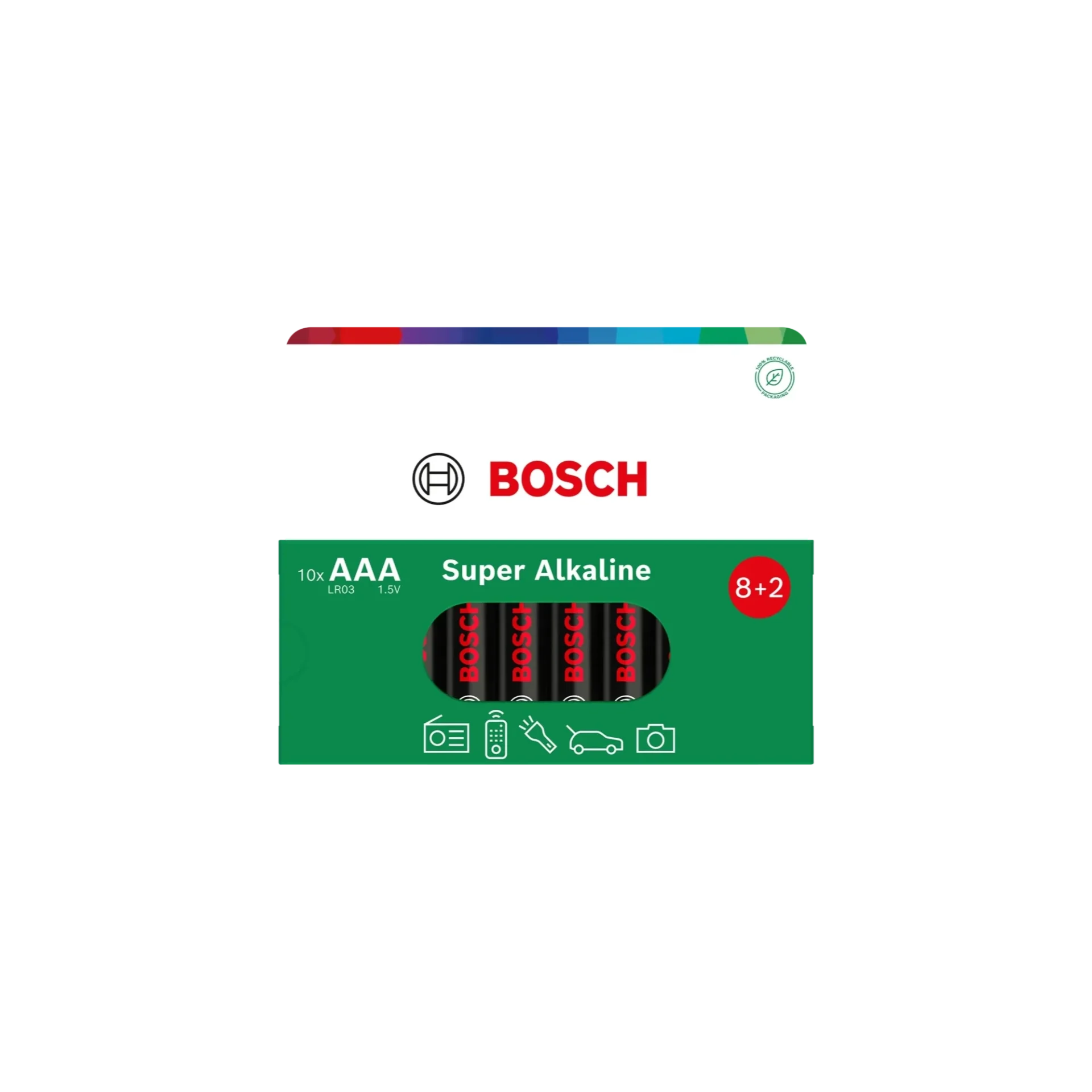 Bosch Super Alkaline-batteri AAA 10-pak