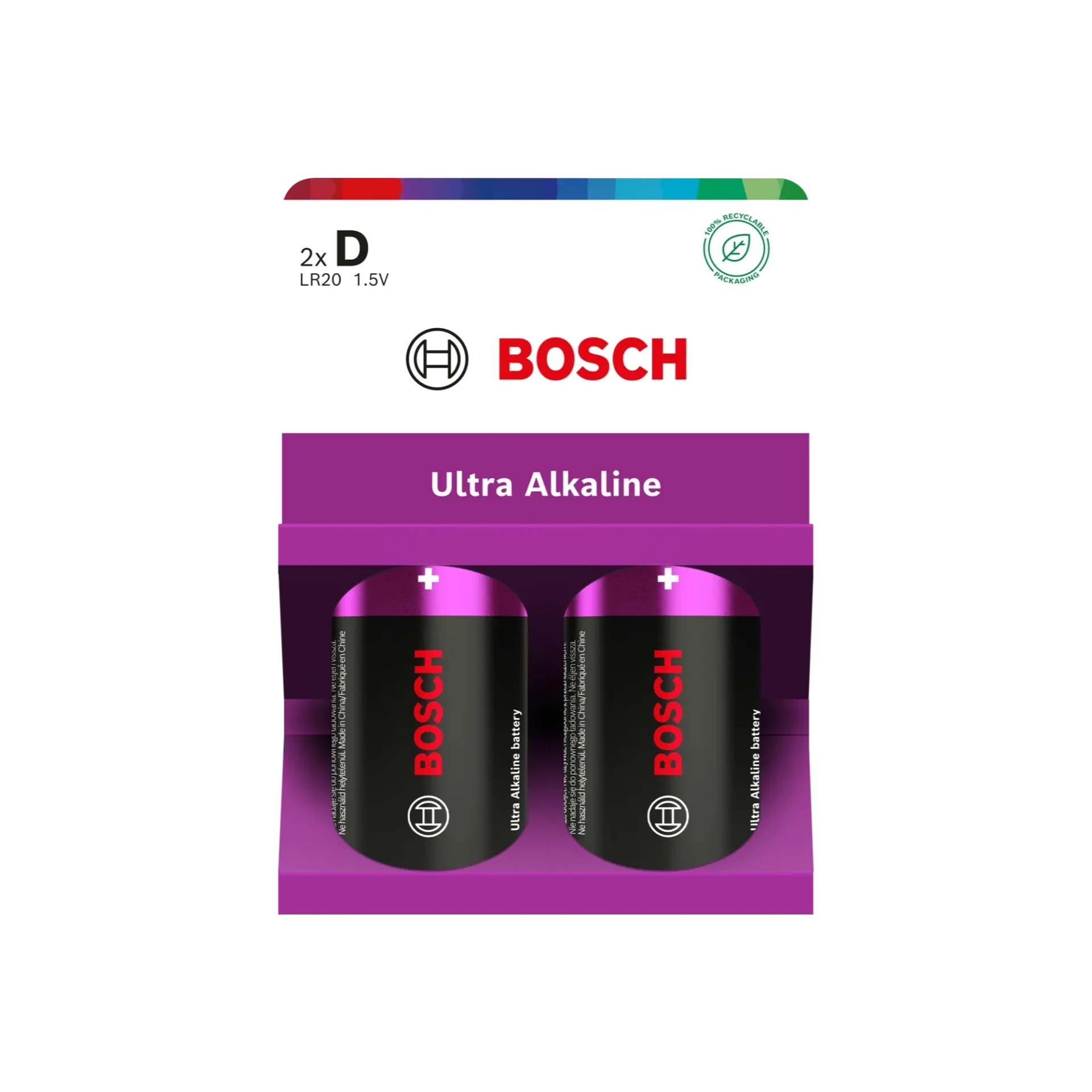 Bosch Ultra Alkaline-batteri D