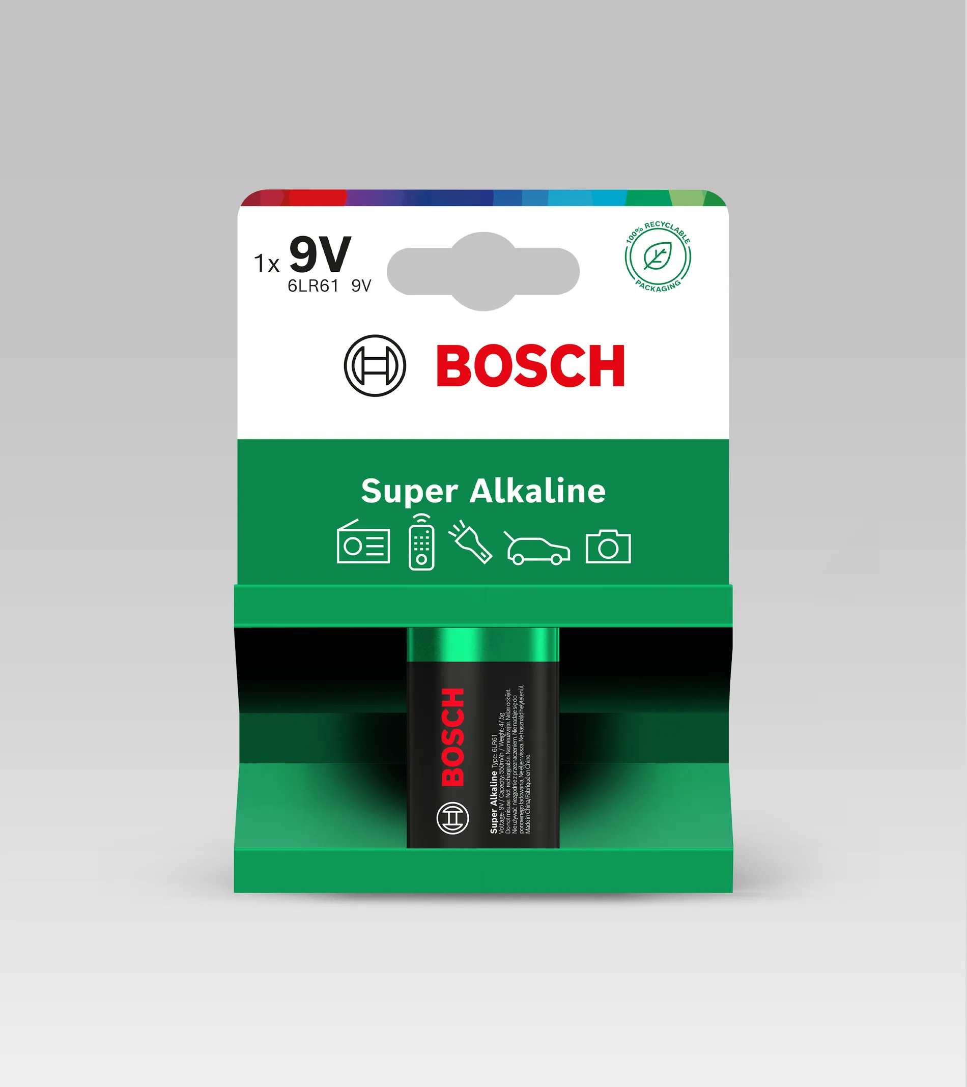 Bosch Super Alkaline-batteri 9V